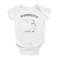 thumbnail image 1 of My Grandparents In Florida Loves Me Baby Bodysuits Unisex 0-3 Months, 1 of 5