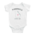 thumbnail image 1 of My Grandparents In Georgia Loves Me Baby Bodysuits Unisex 12-18 Months, 1 of 5