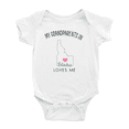 thumbnail image 1 of My Grandparents In Idaho Loves Me Baby Bodysuits Unisex 0-3 Months, 1 of 5