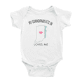 thumbnail image 1 of My Grandparents In Indiana Loves Me Baby Bodysuits Unisex 6-12 Months, 1 of 5