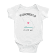 thumbnail image 1 of My Grandparents In Missouri Loves Me Baby Bodysuits Unisex 6-12 Months, 1 of 5