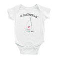 thumbnail image 1 of My Grandparents In New Hampshire Loves Me Baby Bodysuits Unisex 6-12 Months, 1 of 5