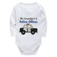 thumbnail image 1 of My Granpa's A Police Officer Baby Outfits Girl Long Sleeve Baby Boy Clothes Newborn Outfits White Baby Boy Onsies12-18 Month, 1 of 2