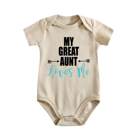 My Great Aunt Loves Me - Baby Bodysuits One-Piece Shirt Light Apricot-style 6-9M