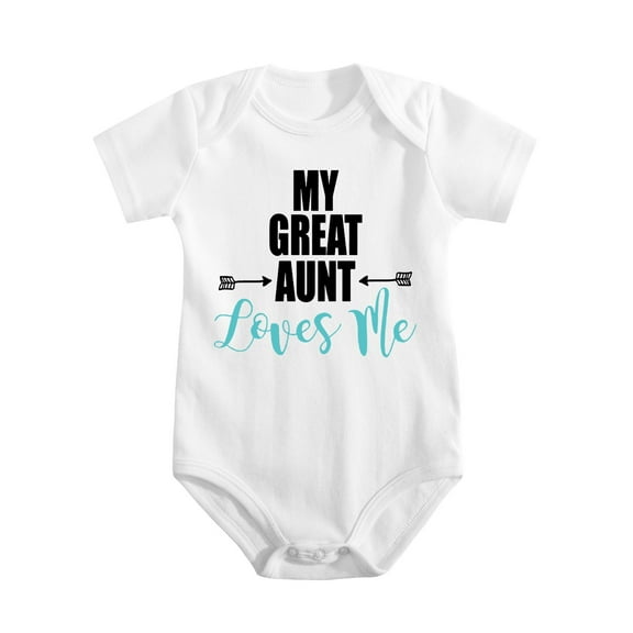 My Great Aunt Loves Me - Baby Bodysuits One-Piece Shirt White-style 3-6M