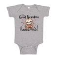 thumbnail image 1 of My Great Grandma Loves Me Sloth Baby Bodysuit One Piece NB Athletic Heather, 1 of 3