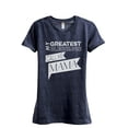 thumbnail image 1 of My Greatest Blessings Call Me Mama Women's Fashion Relaxed T-Shirt Tee Heather Navy Medium, 1 of 3