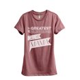 thumbnail image 1 of My Greatest Blessings Call Me Mama Women's Fashion Relaxed T-Shirt Tee Heather Rouge Small, 1 of 3