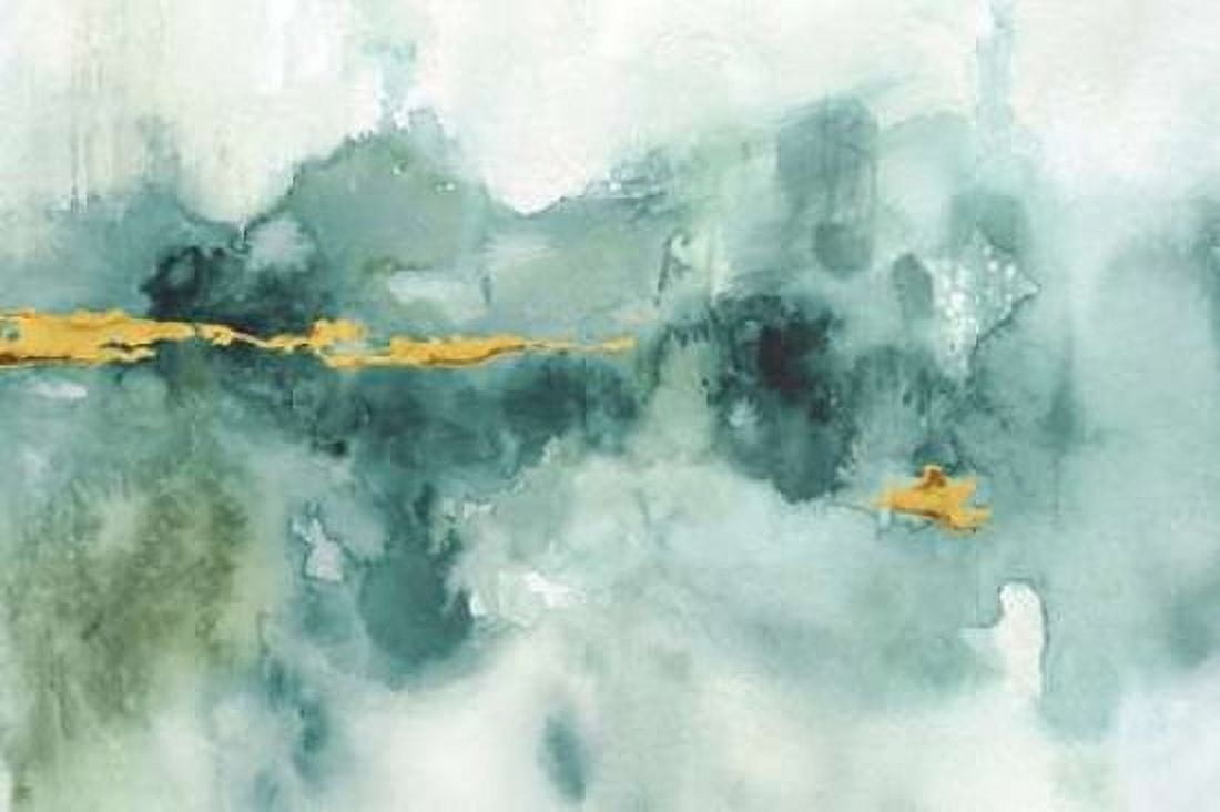 My Greehouse Abstract I Crop Blue Canvas Art - Audit Lisa (24 x 36)