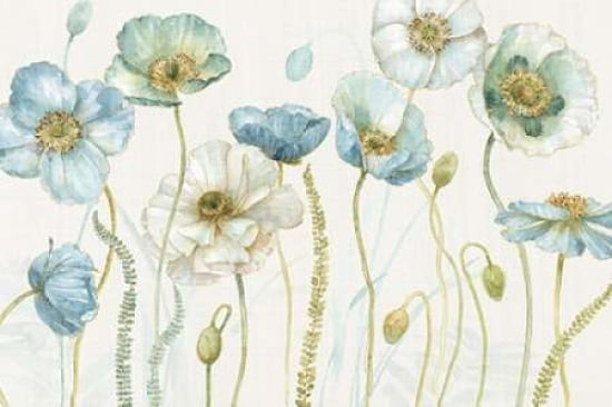 My Greenhouse Flowers I on Linen Cream Canvas Art - Audit Lisa (24 x 36)