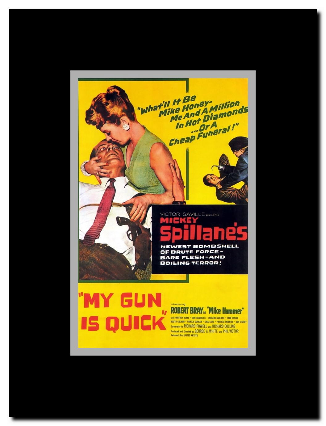 My Gun Is Quick Framed Movie Poster
