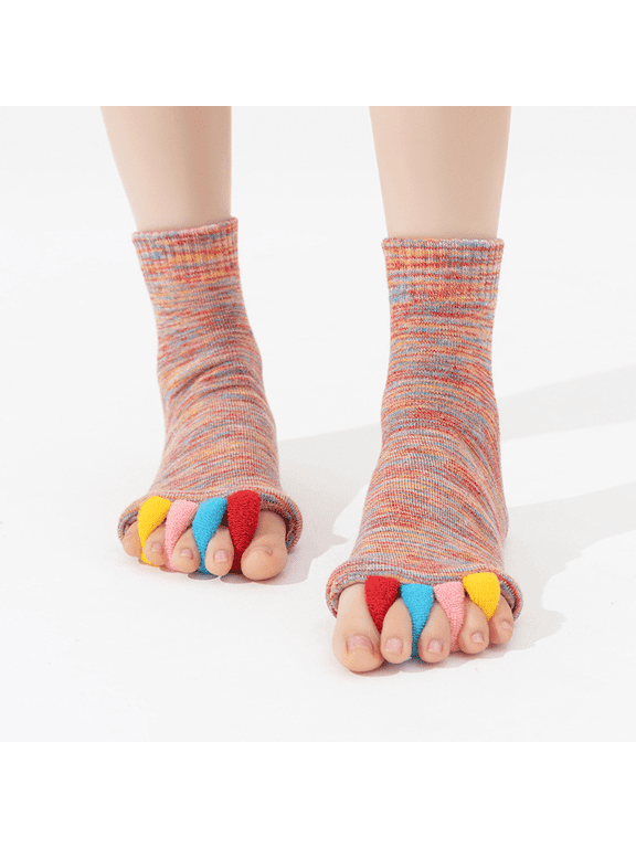 Foot Alignment Socks with Toe Separators for Men or Women