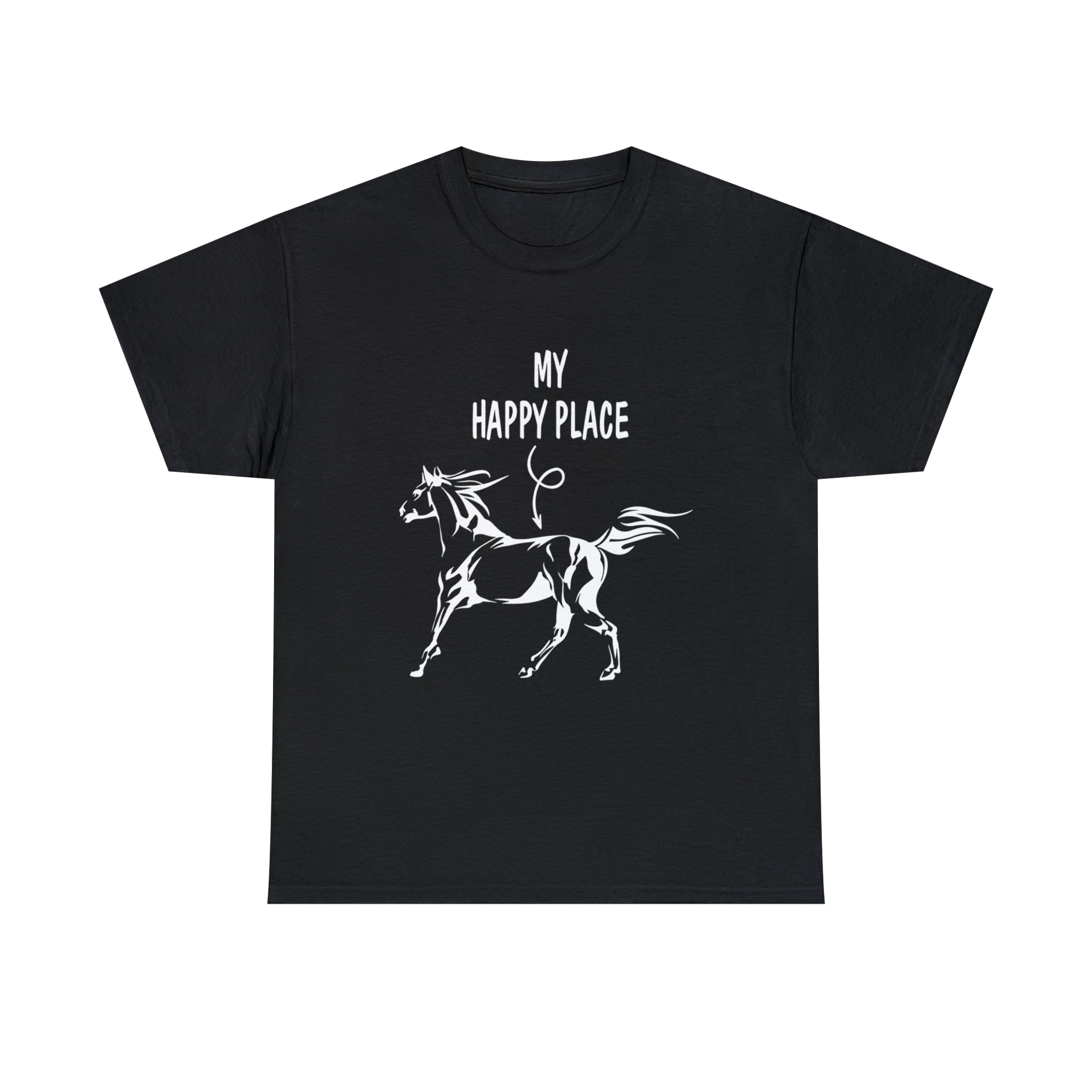 This Is My Happy Place Horse Lover T-Shirt Horseback Riding This Is My Happy Place Horse Lover T-Shirt Horseback Riding