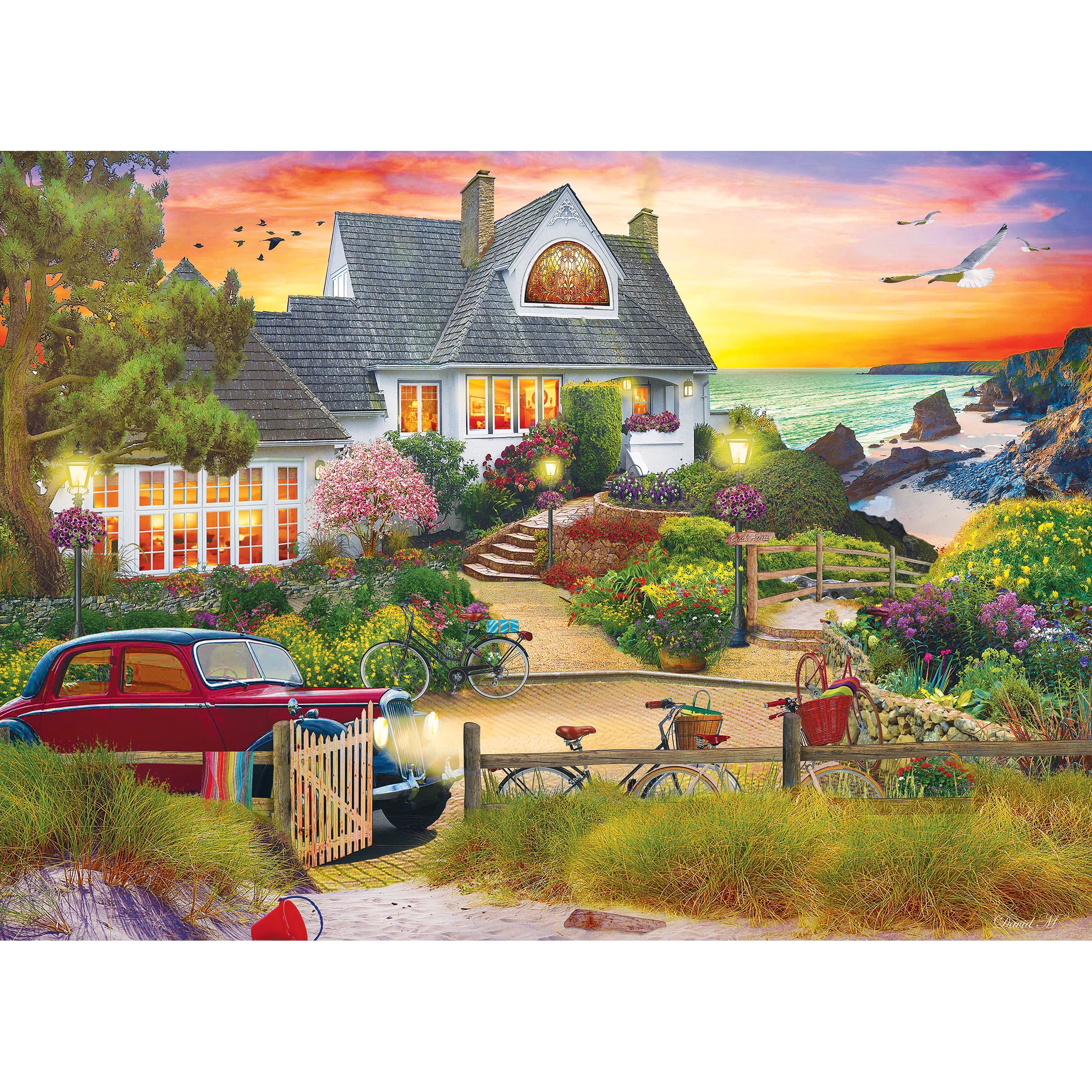 RoseArt My Happy Place 1000PC - Seaside Hill