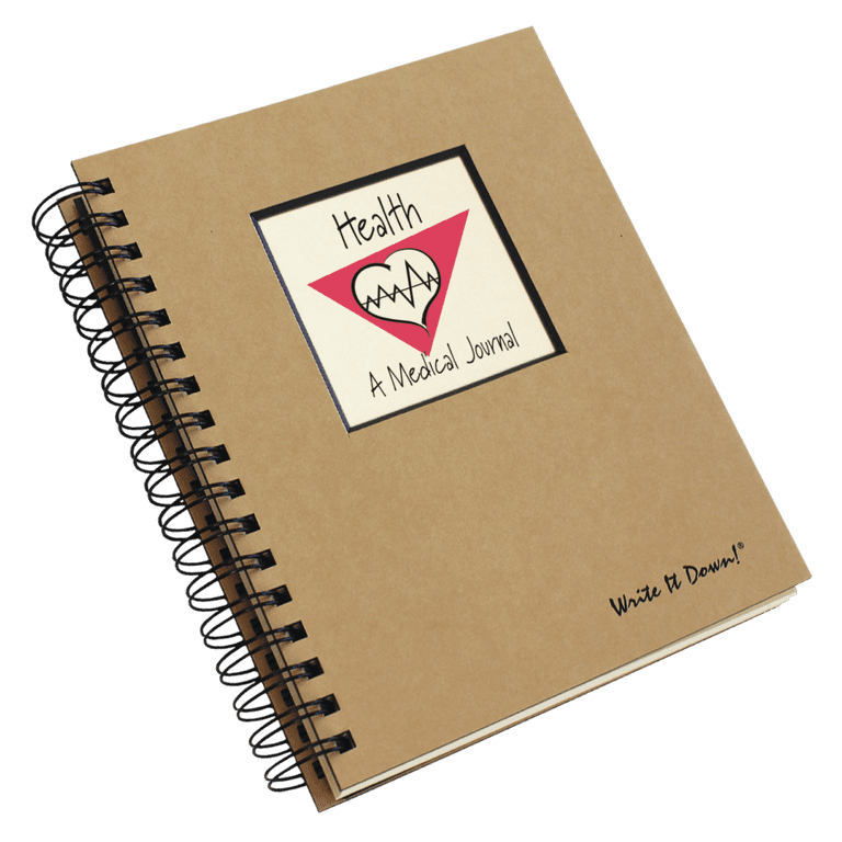 GO Journal ISSUE 01 02 03 05 4冊 My Health, A Medical Records Journal Log Book - Kraft Hard