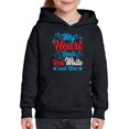 thumbnail image 1 of My Heart Beats Red White Blue Hoodie Juniors -Image by Shutterstock,  Large, 1 of 4