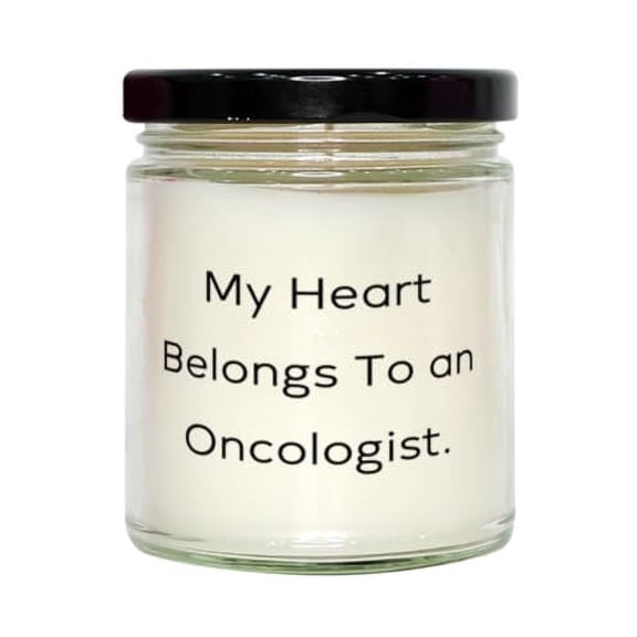 My Heart Belongs to an Oncologist. Oncologist Scent Candle, Funny Oncologist Gifts, for Men Women from Coworkers, Unique Oncology Gifts, Cancer Doctor Gifts, Oncology Nurse Gifts, Chemo Gifts,