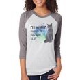 thumbnail image 1 of My Heart Belongs Russian Blue Cat Unisex Raglan T Shirt Premium Heather-Heather White LG, 1 of 1