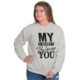 thumbnail image 1 of My Heart Belongs You Romantic Love Women Crewneck Sweatshirt Brisco Brands X, 1 of 6