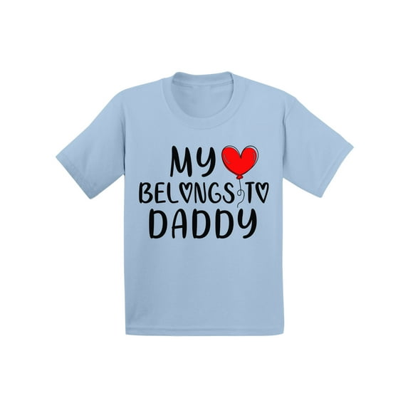 My Heart Belongs to Daddy Shirt for Baby Girl Newborn Sleepwear Valentines T-shirts for 12 - 18 Month Baby Boy Outfits