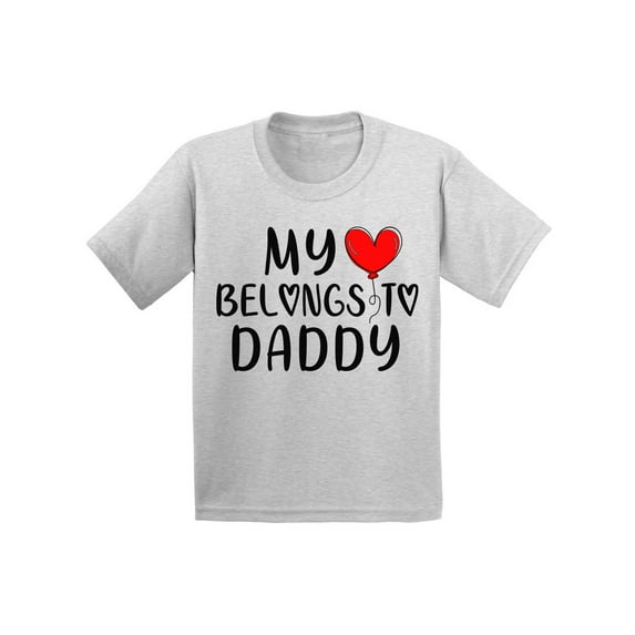 My Heart Belongs to Daddy Shirt for Kids Happy Valentines Day Girl Clothes 2 3 Years Old Toddlers Outfits Boys 4t