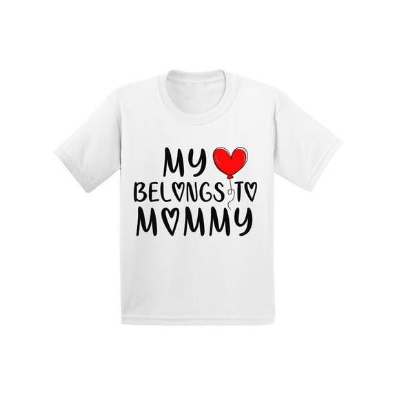 My Heart Belongs to Mommy Shirt for Kids Valentines Day Baby Girl Clothes 3T 5T 2 Years Toddlers Outfits Boys 4t