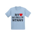 thumbnail image 1 of My Heart Belongs to Mommy Shirt for Kids Valentines Day Baby Girl Clothes 3T 5T 2 Years Toddlers Outfits Boys 4t, 1 of 4