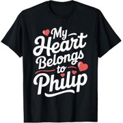 My Heart Belongs to Philip Cute Name Love Valentine T-Shirt