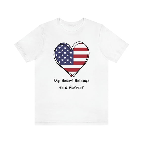 My Heart Belongs to a Patriot | Heart Flag | Patriotic USA | Patriot Love