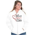 thumbnail image 1 of My Heart Belongs to my Kids Cute Mom Womens Plus Size Graphic Zipper Hoodie Brisco Brands 3X, 1 of 5