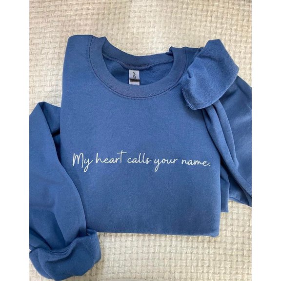 My Heart Calls Embroidered Sweatshirt