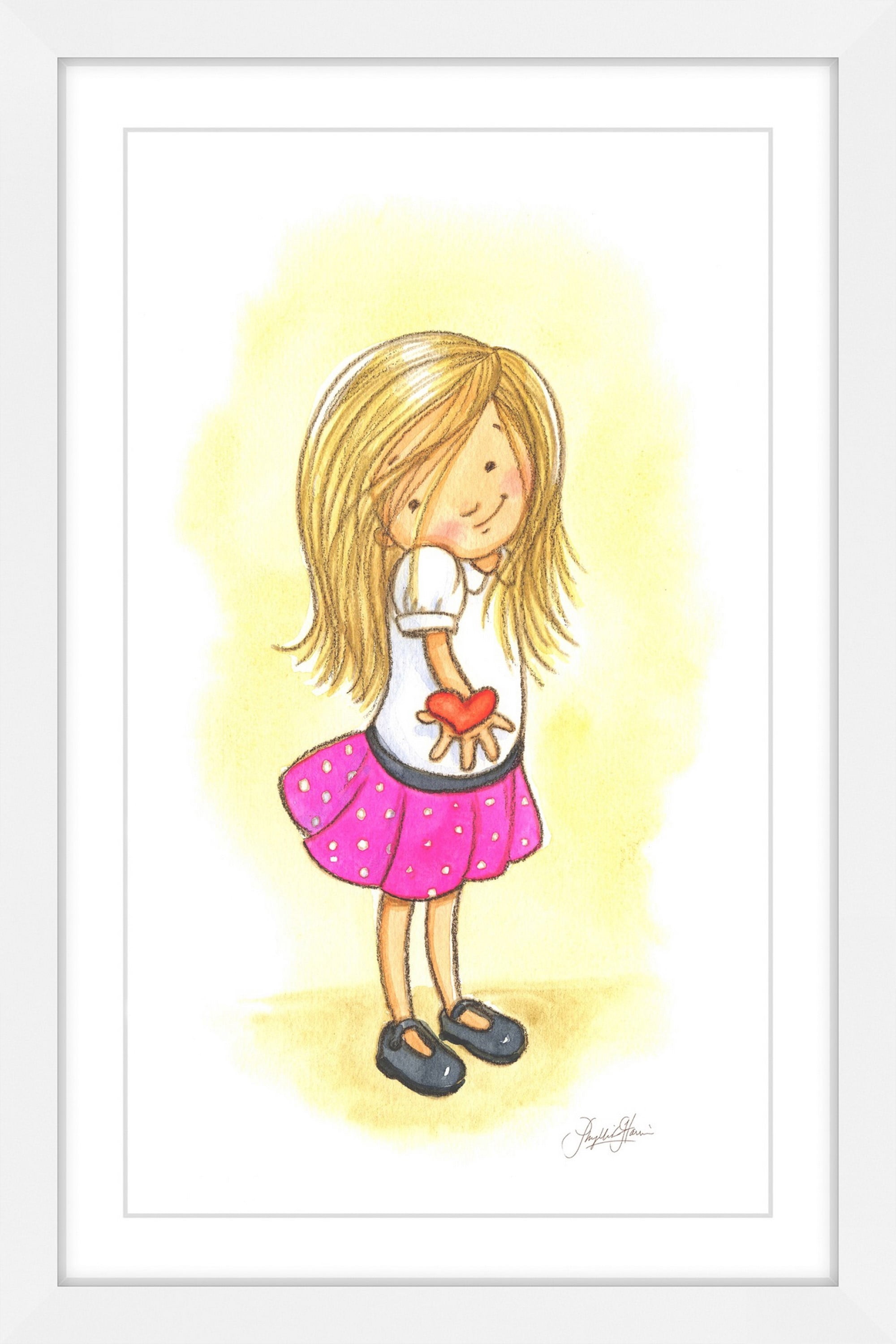 "My Heart" Framed Painting Print