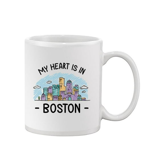 My Heart Is In Boston Mug - Smartprints Designs,