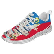 My Heart Is In Puerto Rico Shoes for Men Women Running Shoes Lightweight Walking Sneakers Mesh Athletic Sport Shoes White Size 9