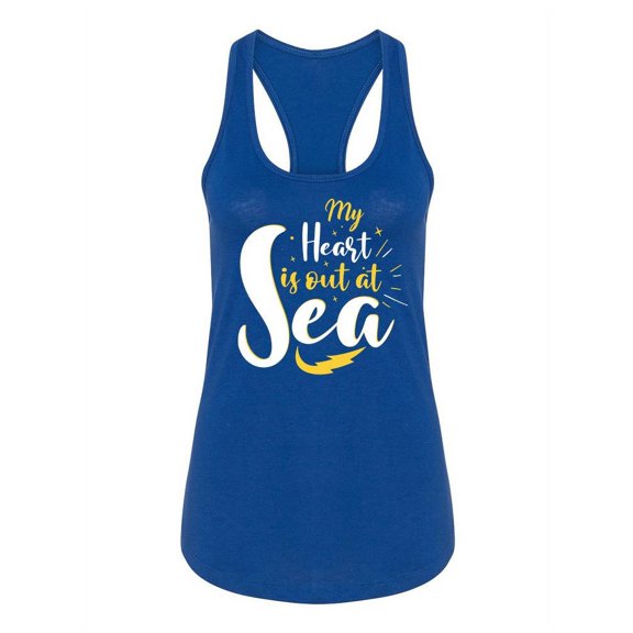 My Heart Is Out At Sea Tank Women -Image by Shutterstock, Female Small