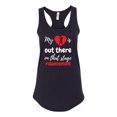 thumbnail image 1 of My Heart Is Out There Dance Mom Ladies Racerback Tank Top-Black-large, 1 of 4