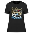 thumbnail image 1 of My Heart Led Me To The Beach T-Shirt Women -Image by Shutterstock, Female 3X-Large, 1 of 2