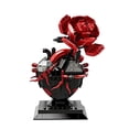 thumbnail image 1 of My Heart is Still Yours - Gothic Flaming Heart Rose Building Block Set 421PCS, Collectible Brick Model for Desk Decor, 1 of 6