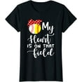 thumbnail image 1 of My Heart is on That Field Baseball T-Shirt Softball Mom T-Shirt, 1 of 3