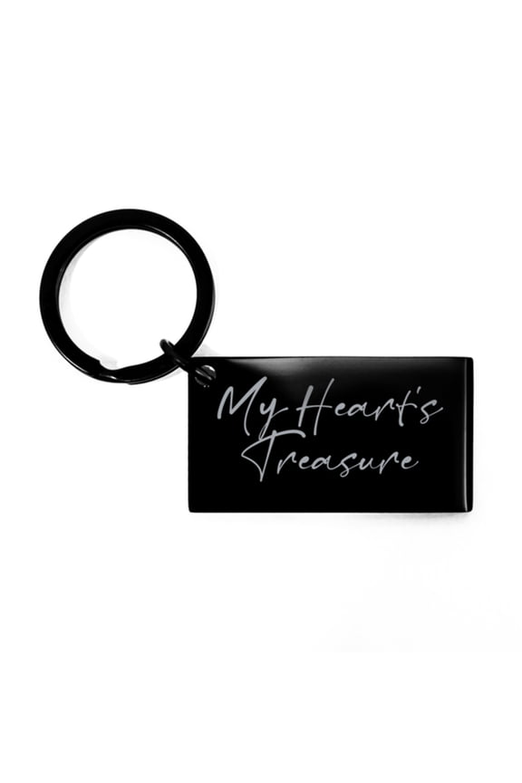 My Hearts Treasure Keychain for Husband Wife Anniversary for Him Valentines Day for Her Love Mantra