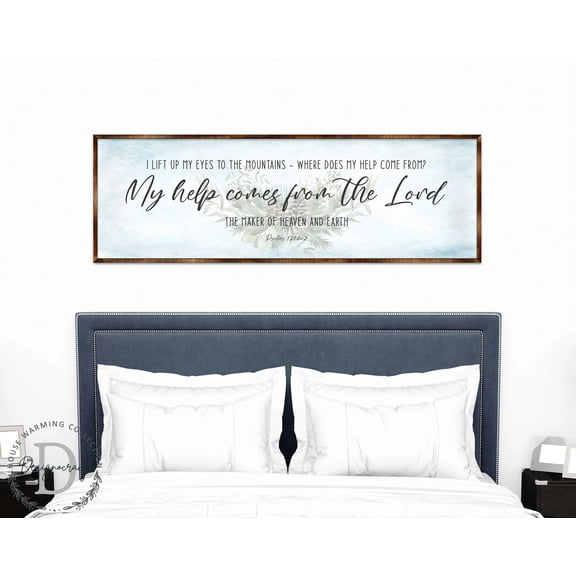My Help Comes From the Lord | PSALM 121 | Bible Art | Wooden Wall Art | Bible Quotes | Wall Hanging - 310315