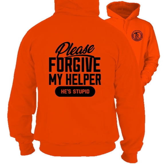 My Helper - Safety Orange Hi Vis Hoodie