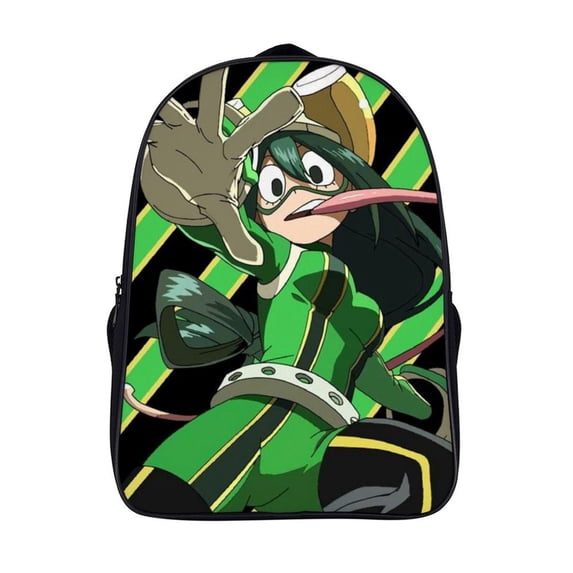 My Hero Academia 16 Inch Backpack with 2 Compartment, Large Capacity School Bookbags Casual Travel Daypack