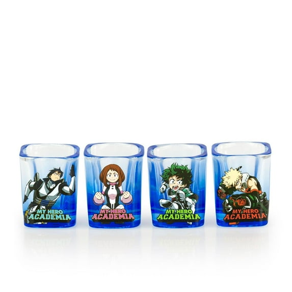 My Hero Academia 2oz Square Shot Glass 4 Pack