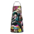 thumbnail image 1 of My Hero Academia Adjustable Bib Aprons, Waterdrop Resistant Apron with 2 Pockets for Kitchen Cooking Restaurant BBQ Painting Crafting, 1 of 7
