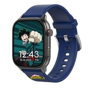 My Hero Academia iTime Digital Adult 46mm Smart Watch with Blue and Gray Interchangeable Silicone Straps
