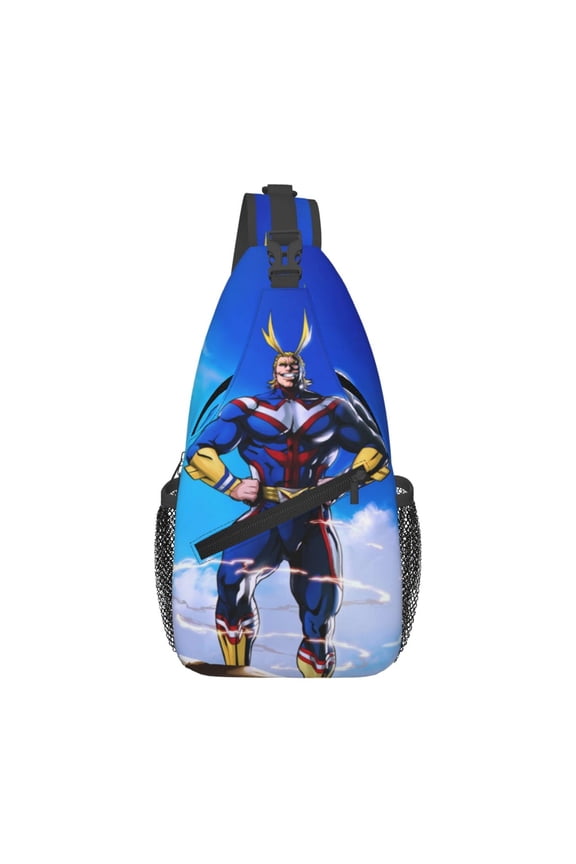 My Hero Academia All Might Sling Bag Crossbody Sling Backpack Chest Bag Daypack Purses Shoulder Bag For Women Men Travel Hiking