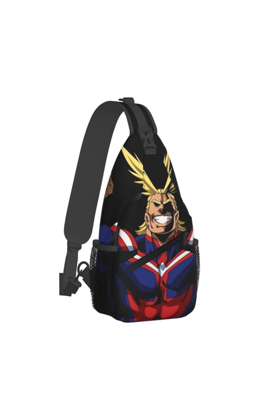 My Hero Academia All Might Sling Bag Crossbody Sling Backpack Chest Bag Daypack Purses Shoulder Bag For Women Men Travel Hiking