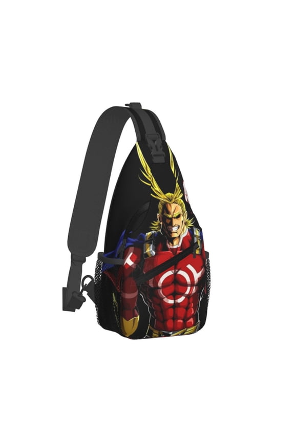 My Hero Academia All Might Sling Bag Crossbody Sling Backpack Chest Bag Daypack Purses Shoulder Bag For Women Men Travel Hiking