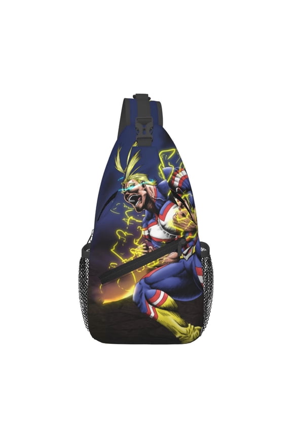 My Hero Academia All Might Sling Bag Crossbody Sling Backpack Chest Bag Daypack Purses Shoulder Bag For Women Men Travel Hiking